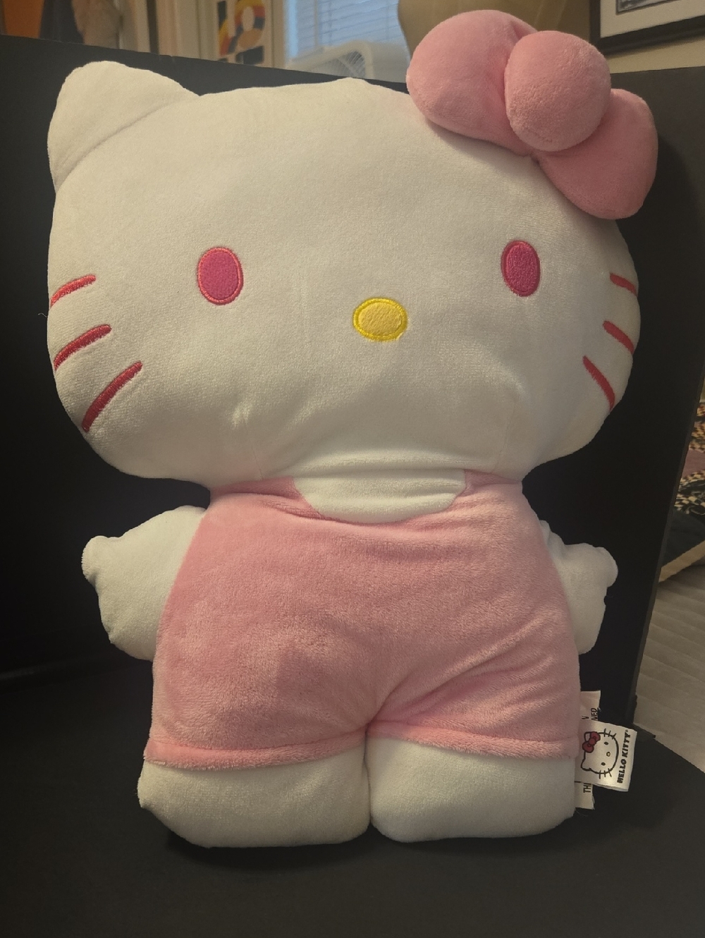 Sanrio Hello Kitty Plush in White and Pink with Yellow Nose